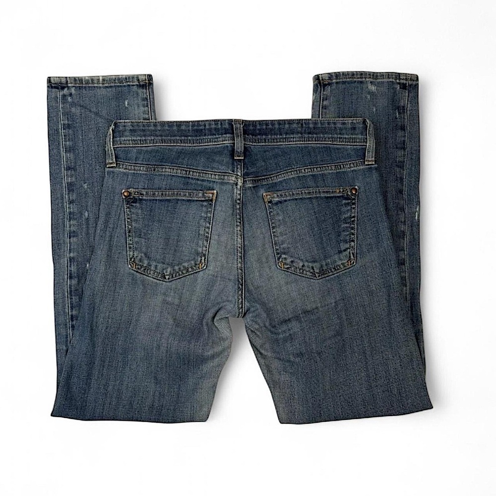 Pilcro and the Letterpress Denim Jeans Hyphen Womens 25 Straight Leg Medium Wash